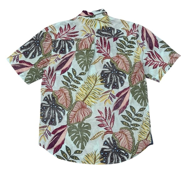 Tommy Bahama Small Men's Retro Vines Short Sleeve Linen Blend Printed Shirt NWT - Picture 10 of 15